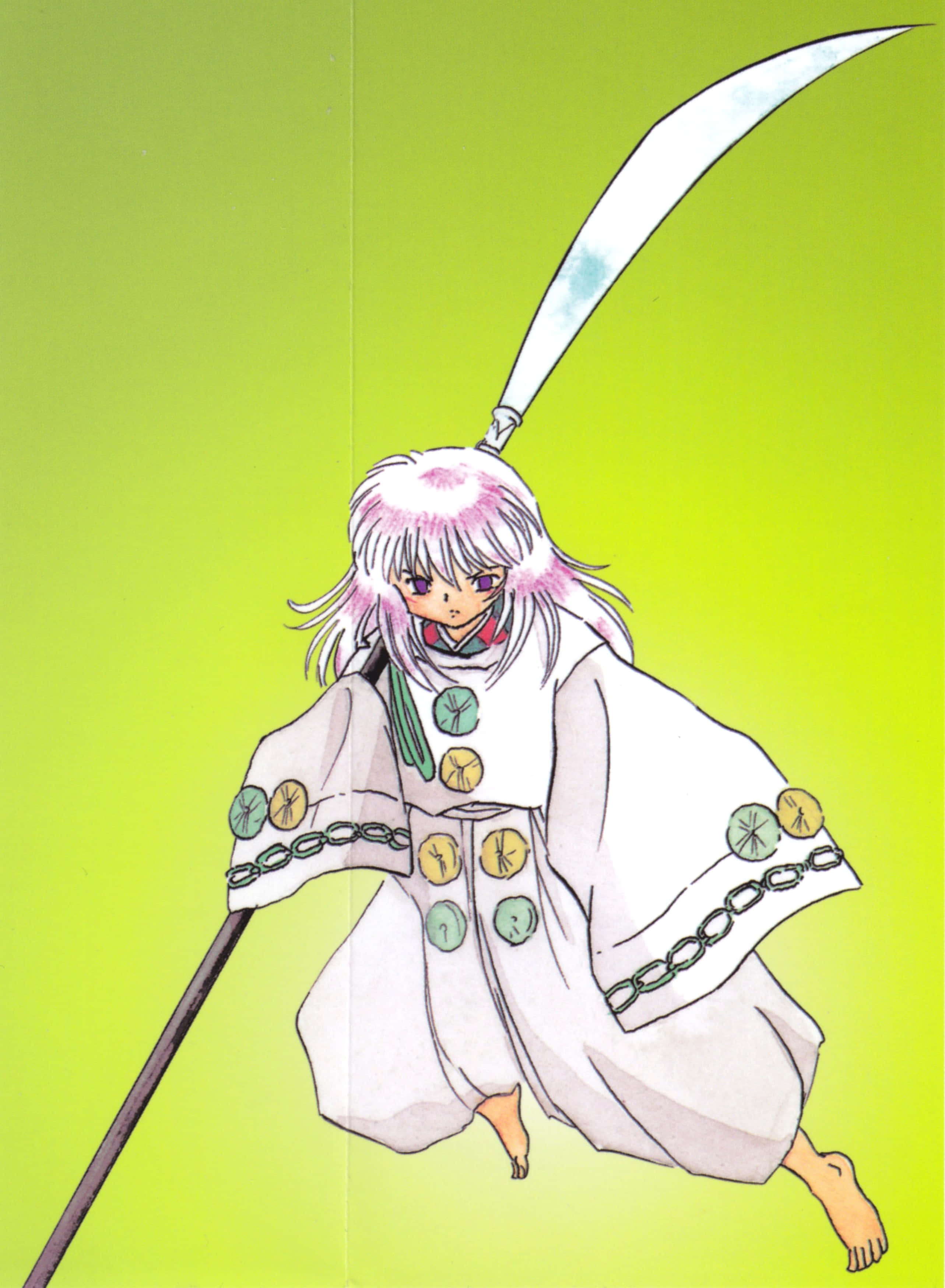 Hakudoshi, pink hair, purple eyes, 2K Phone Wallpaper