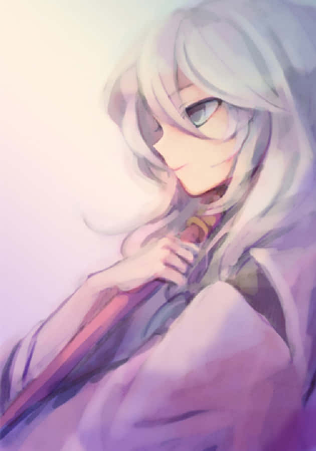 Hakudoshi, 630 x 900, silver hair, SD Phone Wallpaper