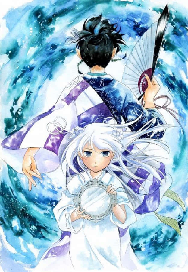 Hakudoshi, anime characters, traditional robes, SD Phone Wallpaper