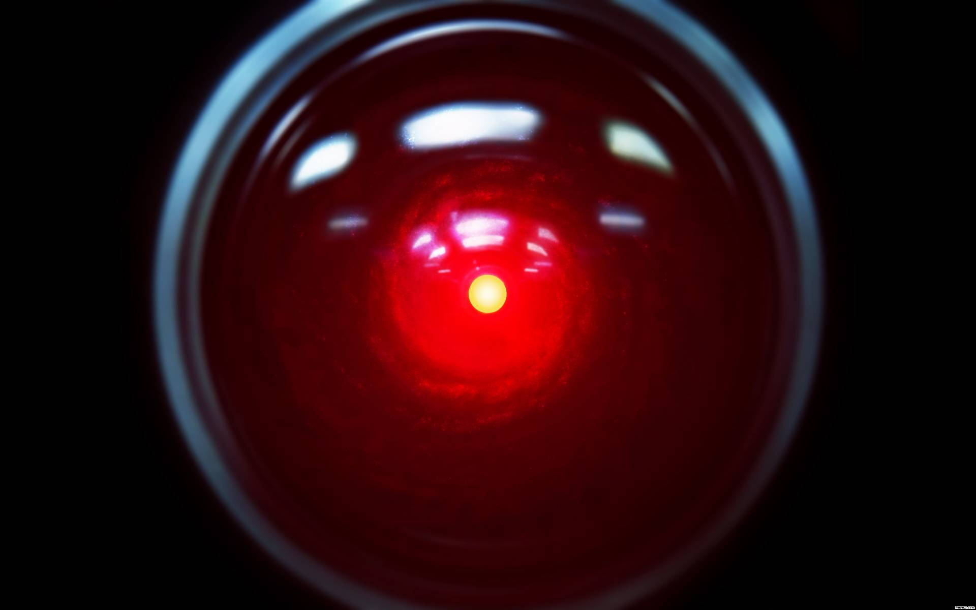 Hal 9000, red eye, glowing red eye, Full HD Desktop Wallpaper