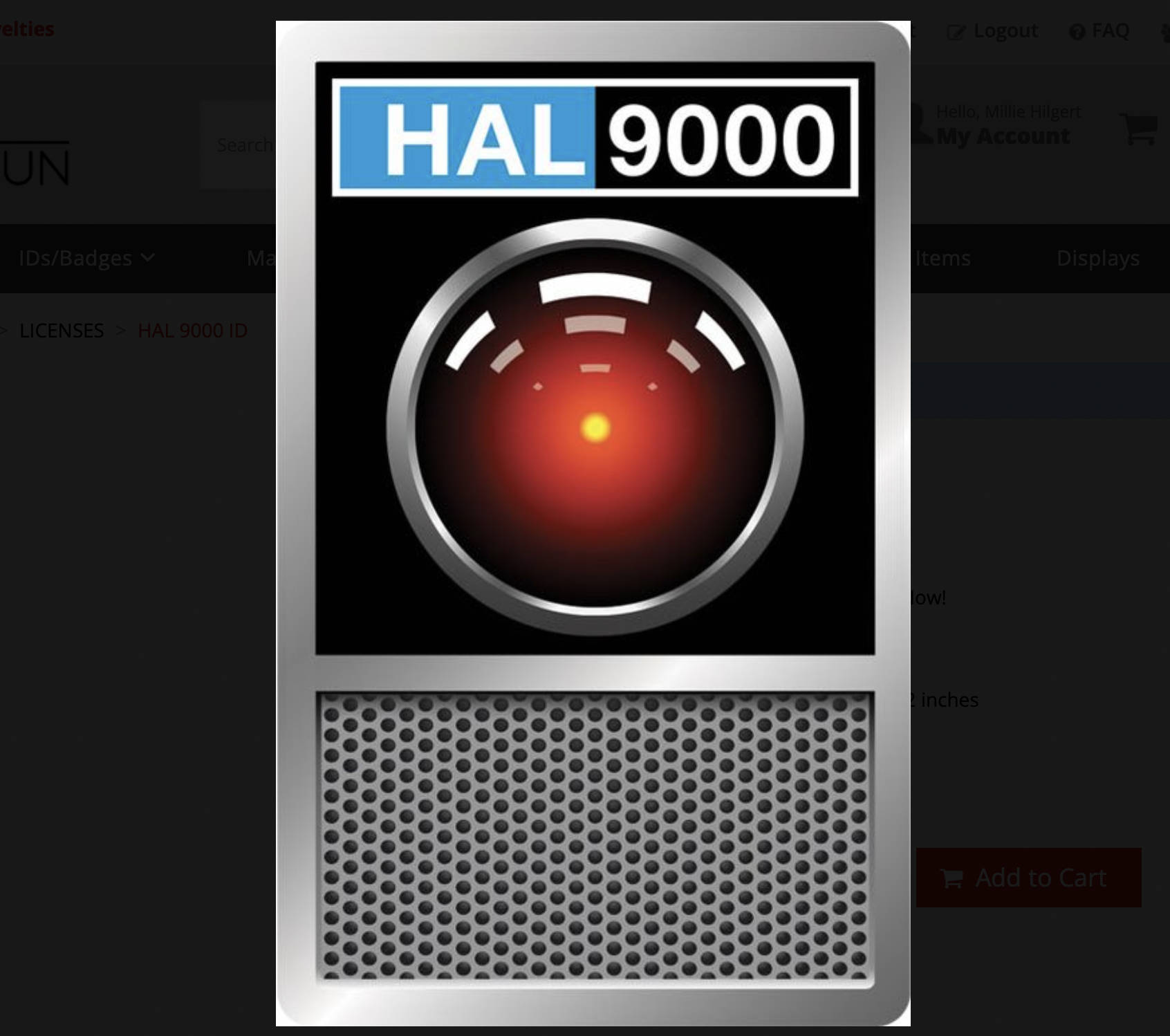 HAL 9000, glowing red eye, metallic finish, HD Desktop Wallpaper