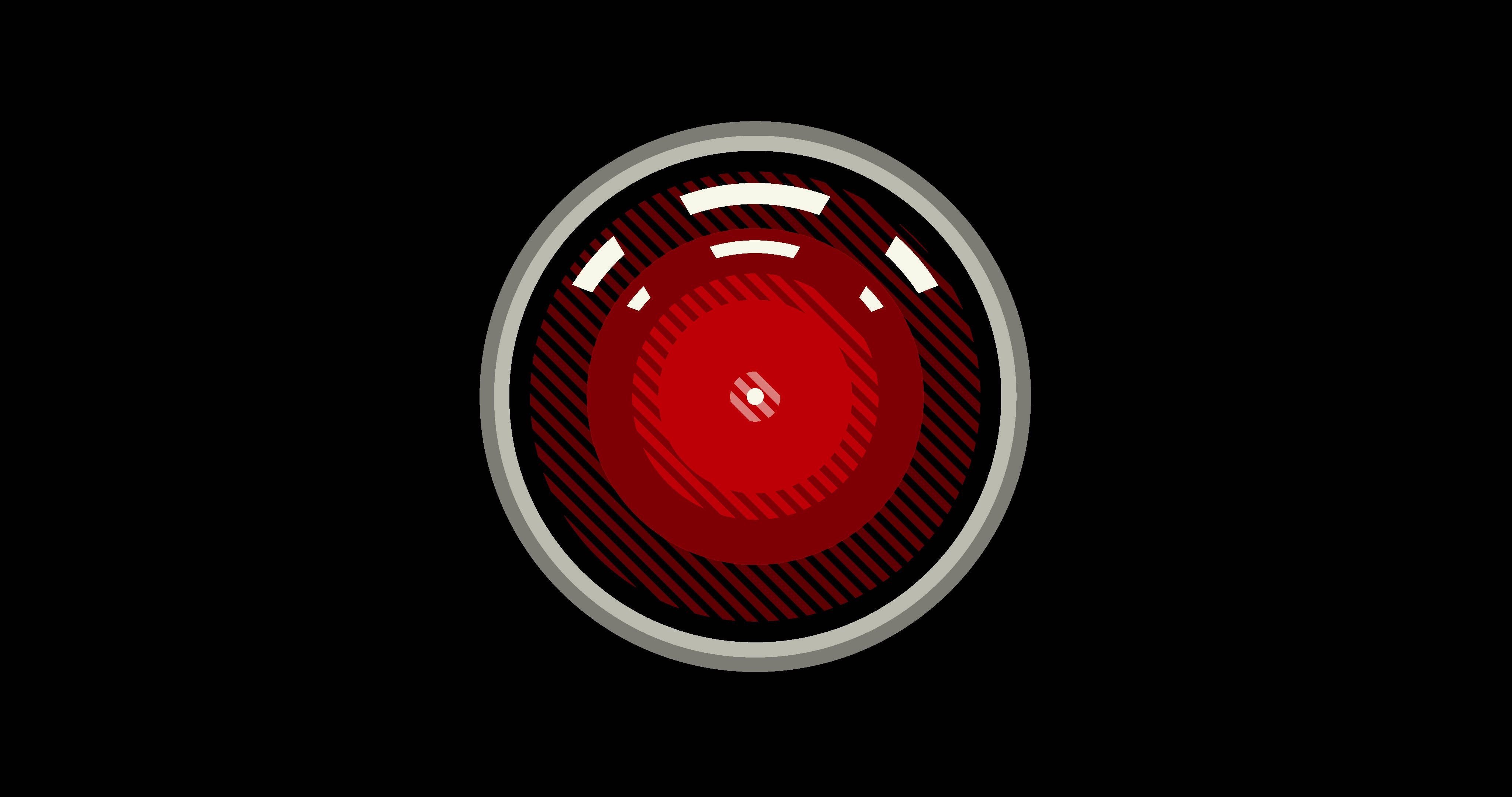 Hal 9000, red eye, circular button, 4K Desktop Wallpaper