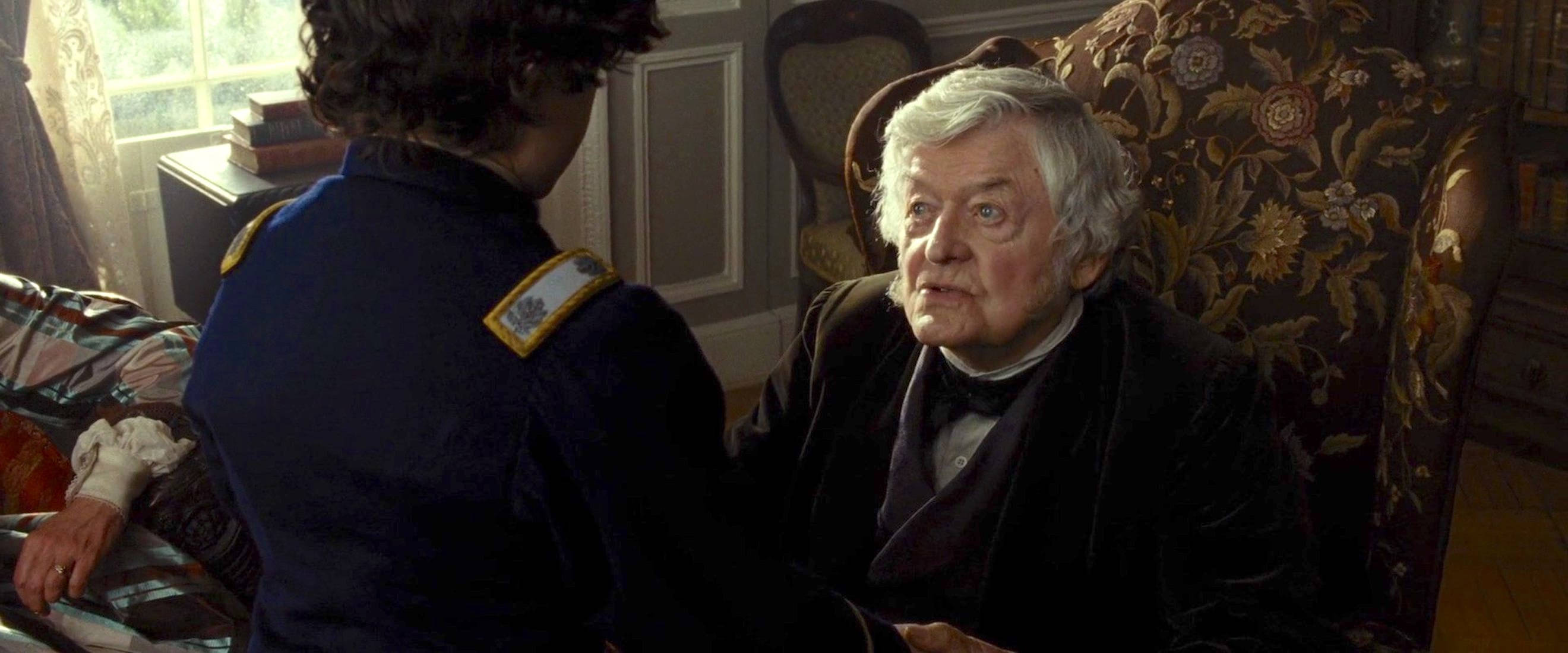 Hal Holbrook, velvet suit, ornate floral armchair, 2K Desktop Wallpaper
