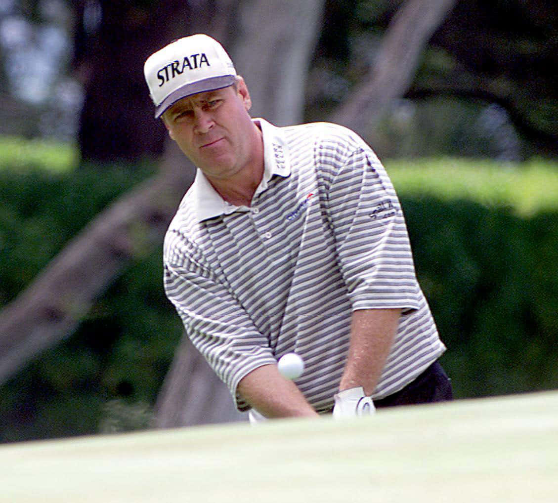 Hal Sutton, striped shirt, white cap, SD Desktop Wallpaper