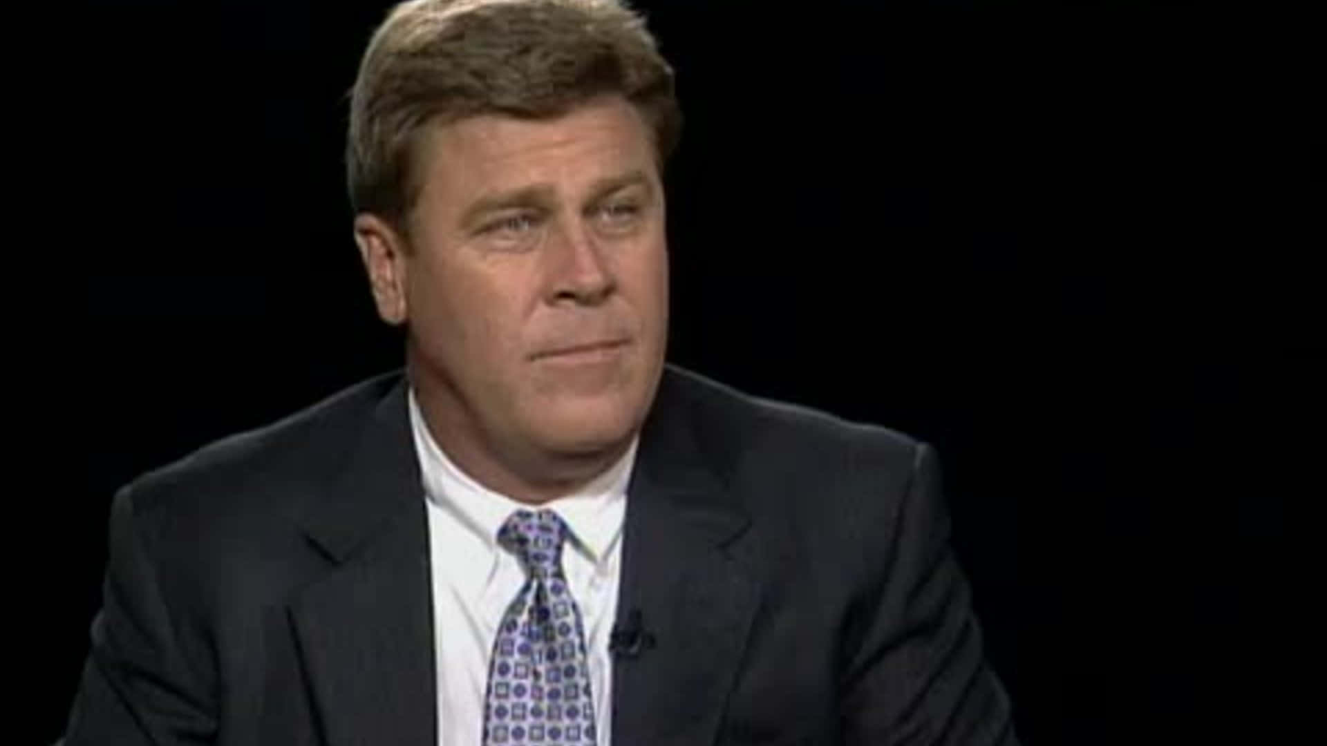 Hal Sutton, dark suit, patterned tie, Full HD Desktop Wallpaper