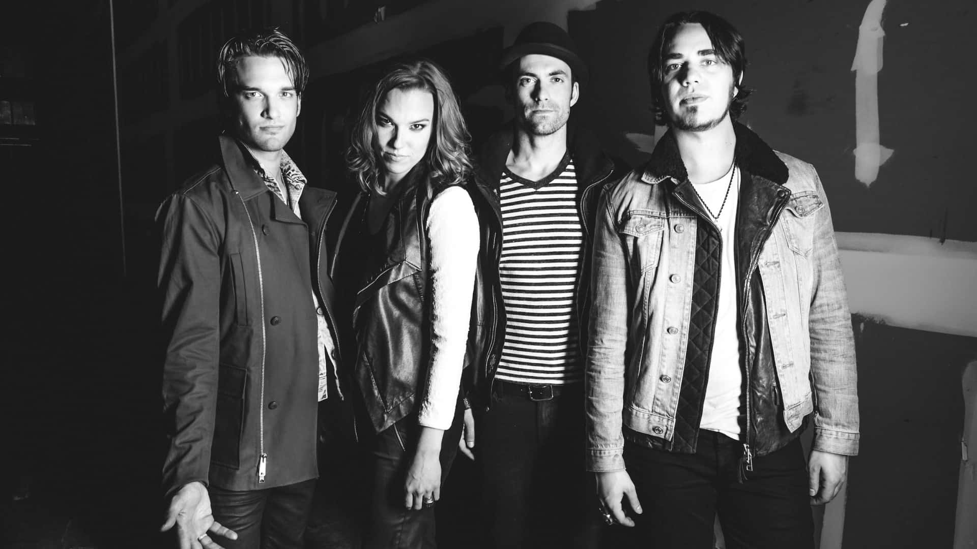 Halestorm, black and white, urban setting, Full HD Desktop Wallpaper