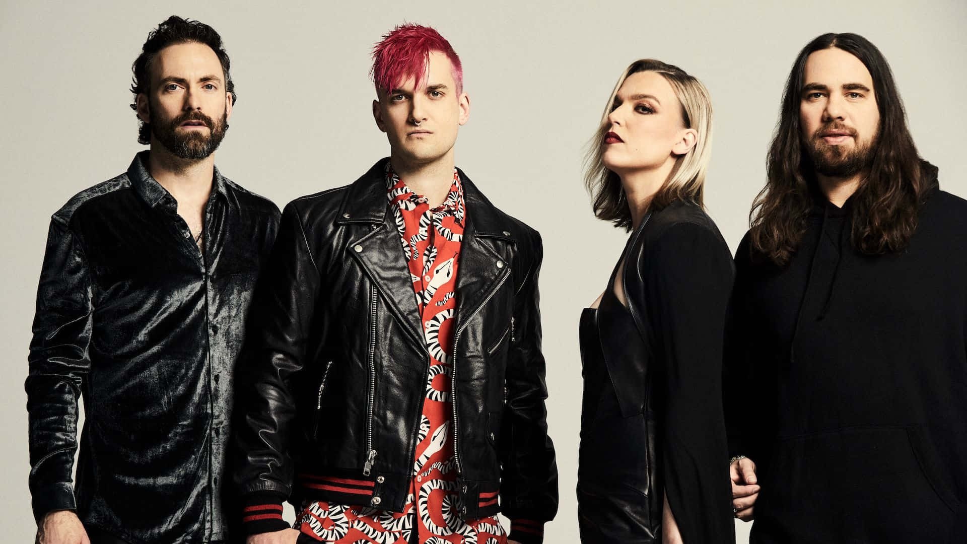 Halestorm, band members, red hair, Full HD Desktop Wallpaper