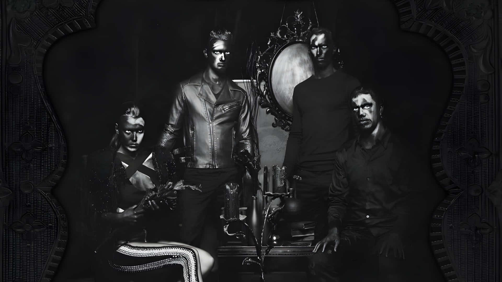 Halestorm, gothic room, ornate mirror, Full HD Desktop Wallpaper