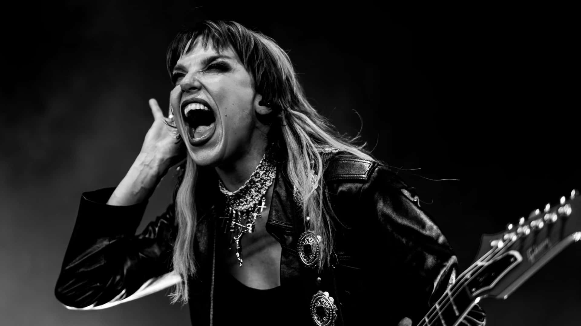 Halestorm, live performance, rock musician, Full HD Desktop Wallpaper
