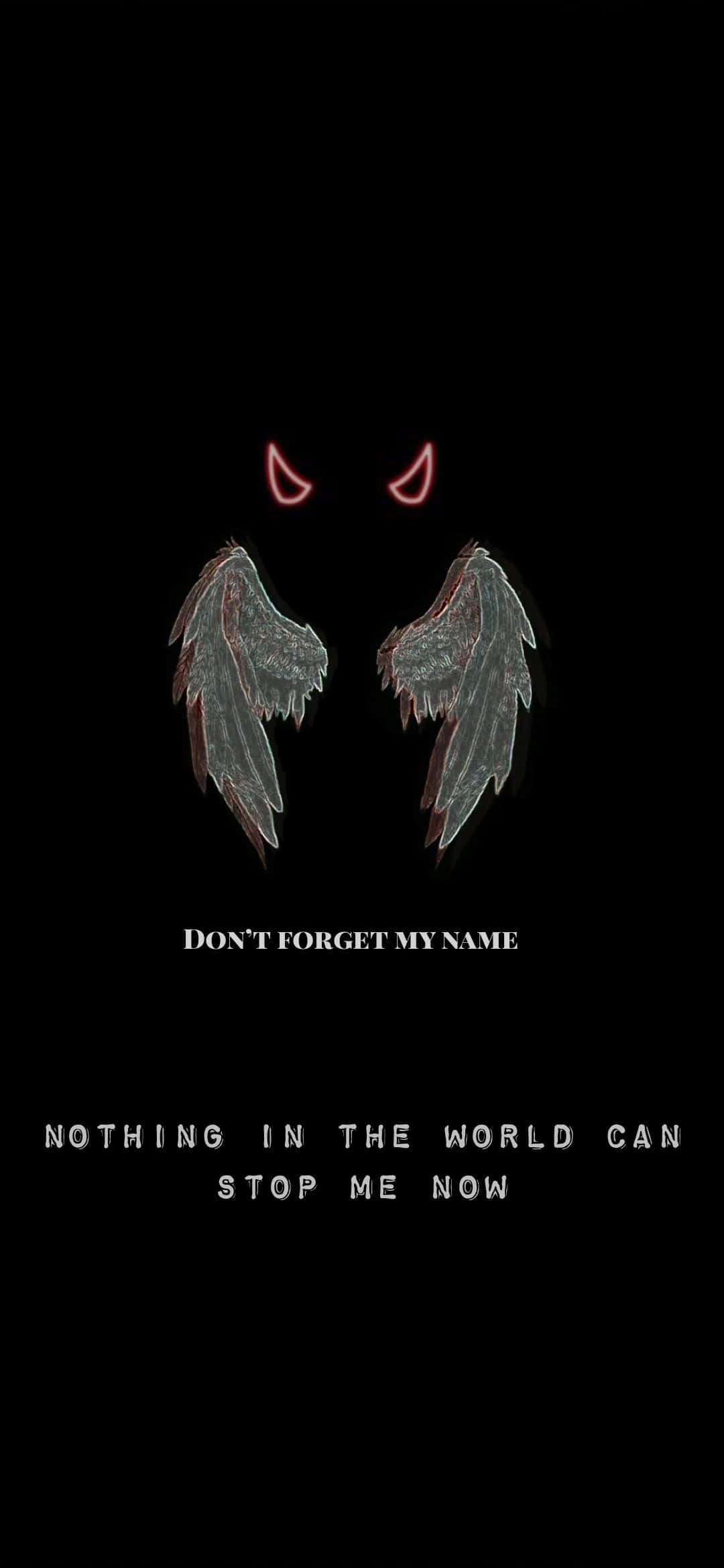 Half Angel Half Demon, glowing red devil horns, dark feathered wings, Full HD Phone Wallpaper