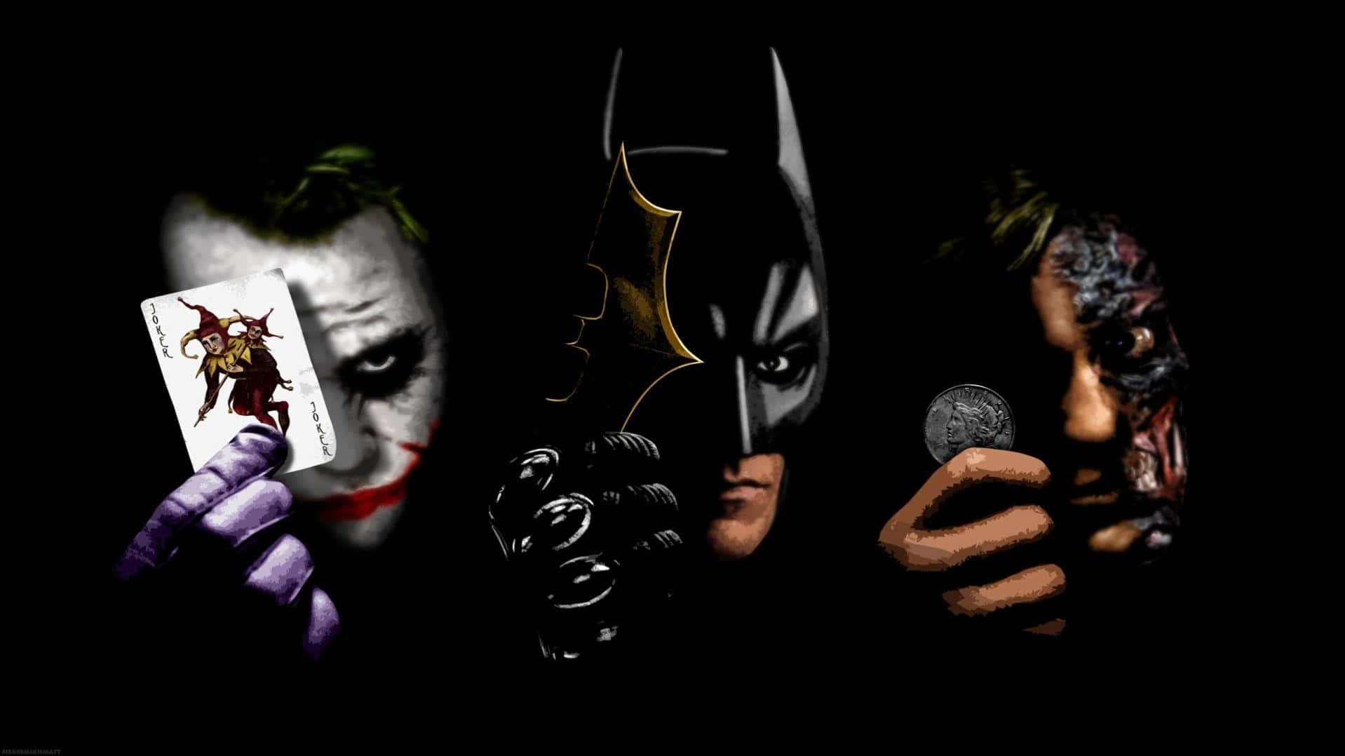 Batman, Joker, Two-Face, HD Desktop Wallpaper