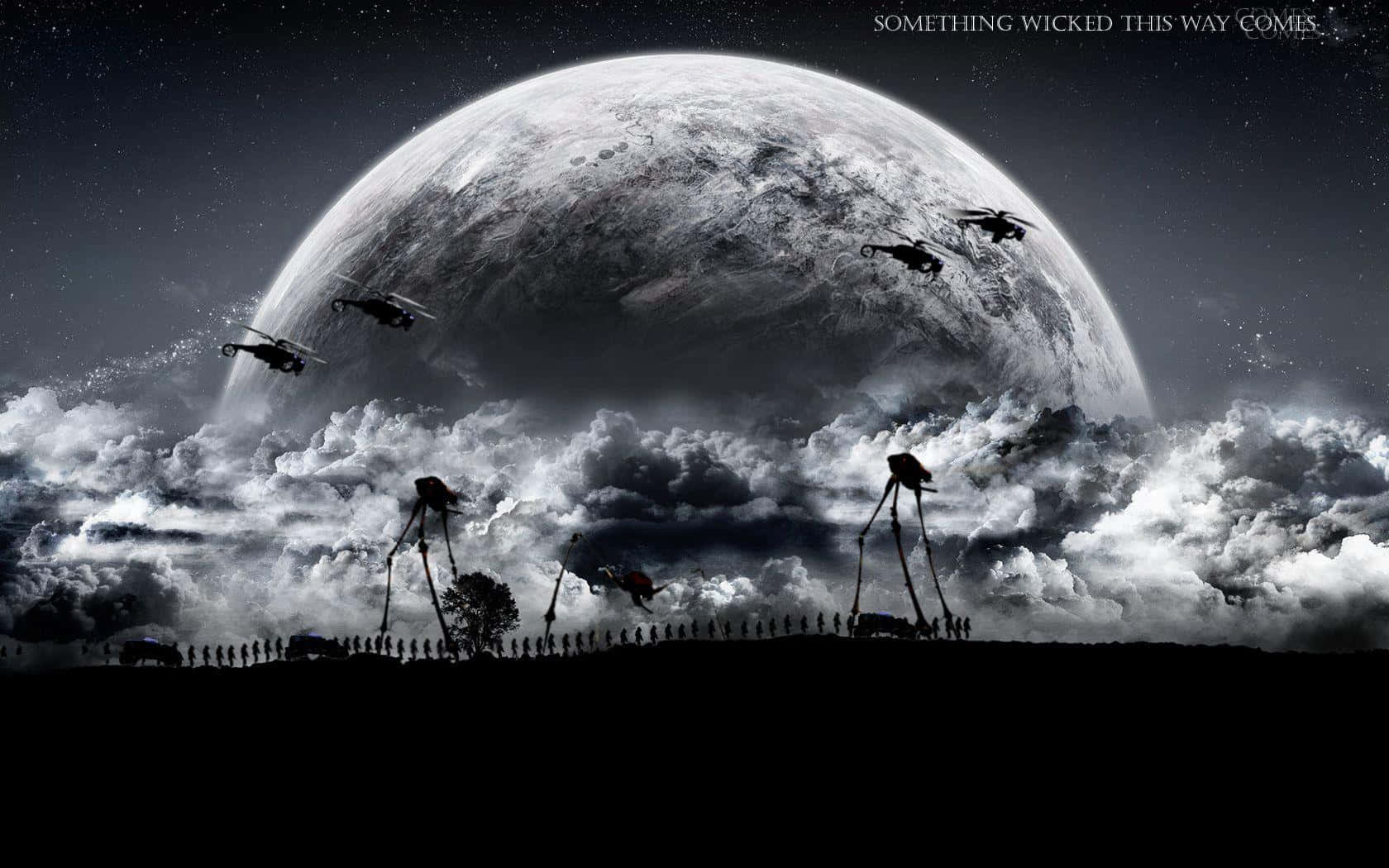 Half Life 2, moon, spaceship, HD Desktop Wallpaper