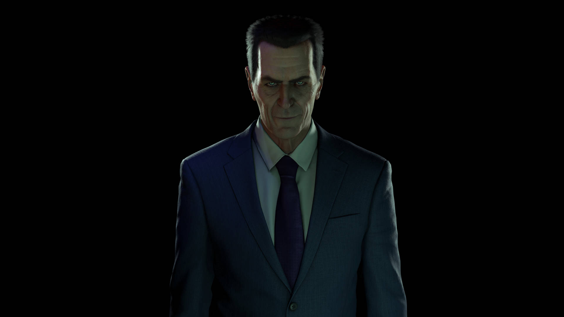 The G-Man, Half-Life, dark suit, Full HD Desktop Wallpaper
