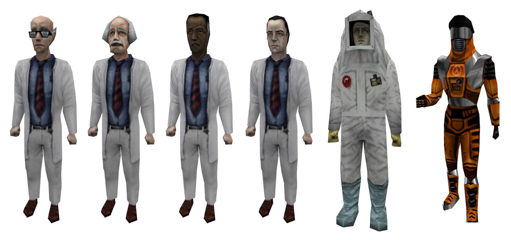 Half-Life, characters, lab coats, HD Desktop Wallpaper