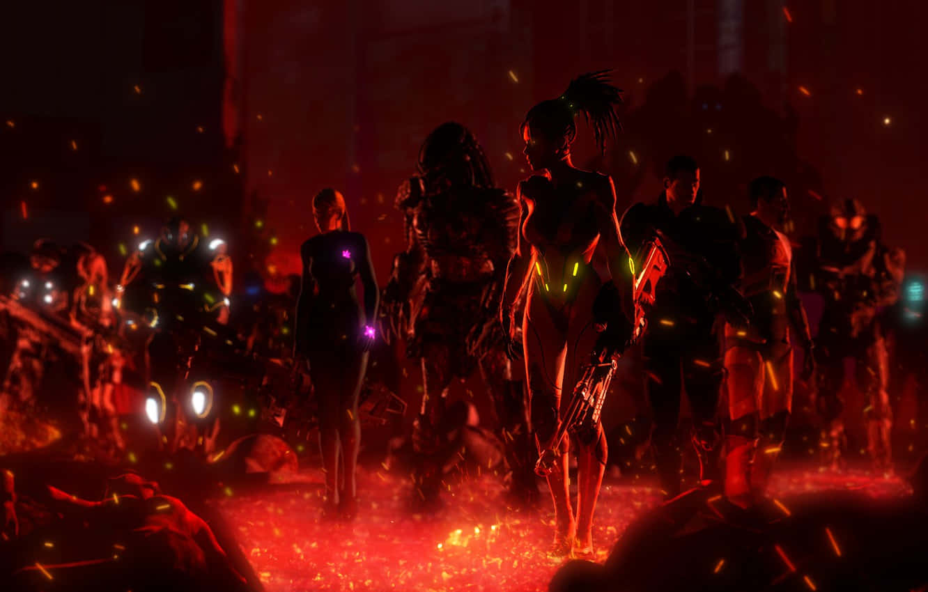 Half-Life, futuristic warriors, glowing armor, HD Desktop Wallpaper