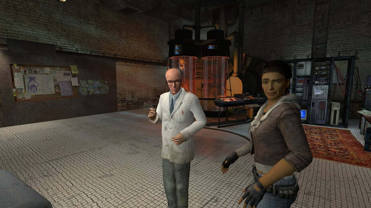 Half-Life, characters, dimly lit, SD Desktop Wallpaper