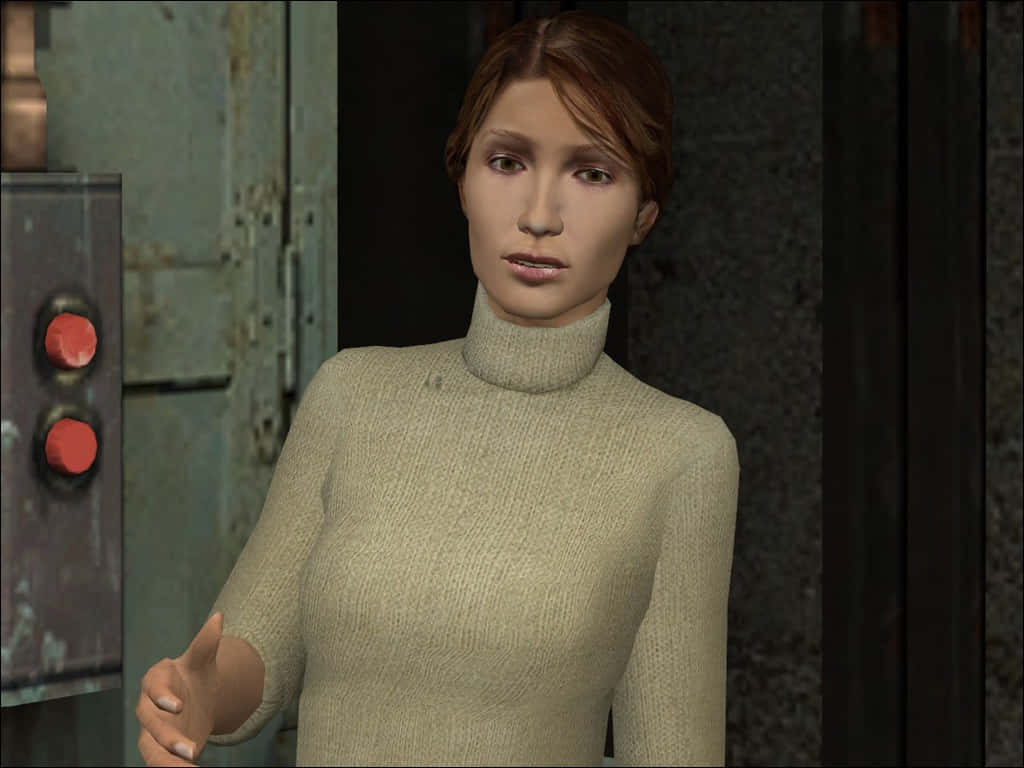 Half-Life, beige turtleneck, dim industrial setting, SD Desktop Wallpaper
