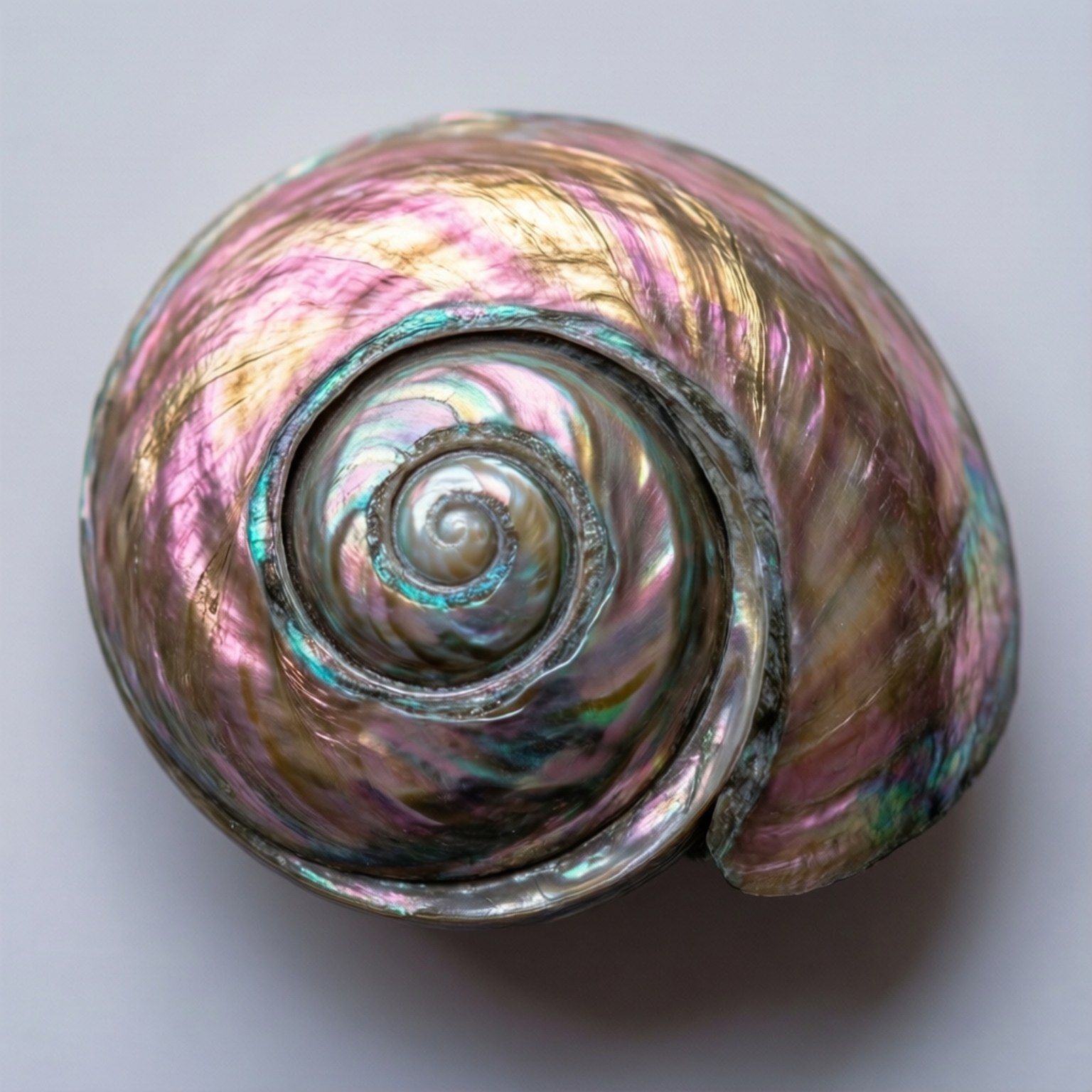 polished abalone shell, spiral, rainbow iridescence, HD Desktop Wallpaper