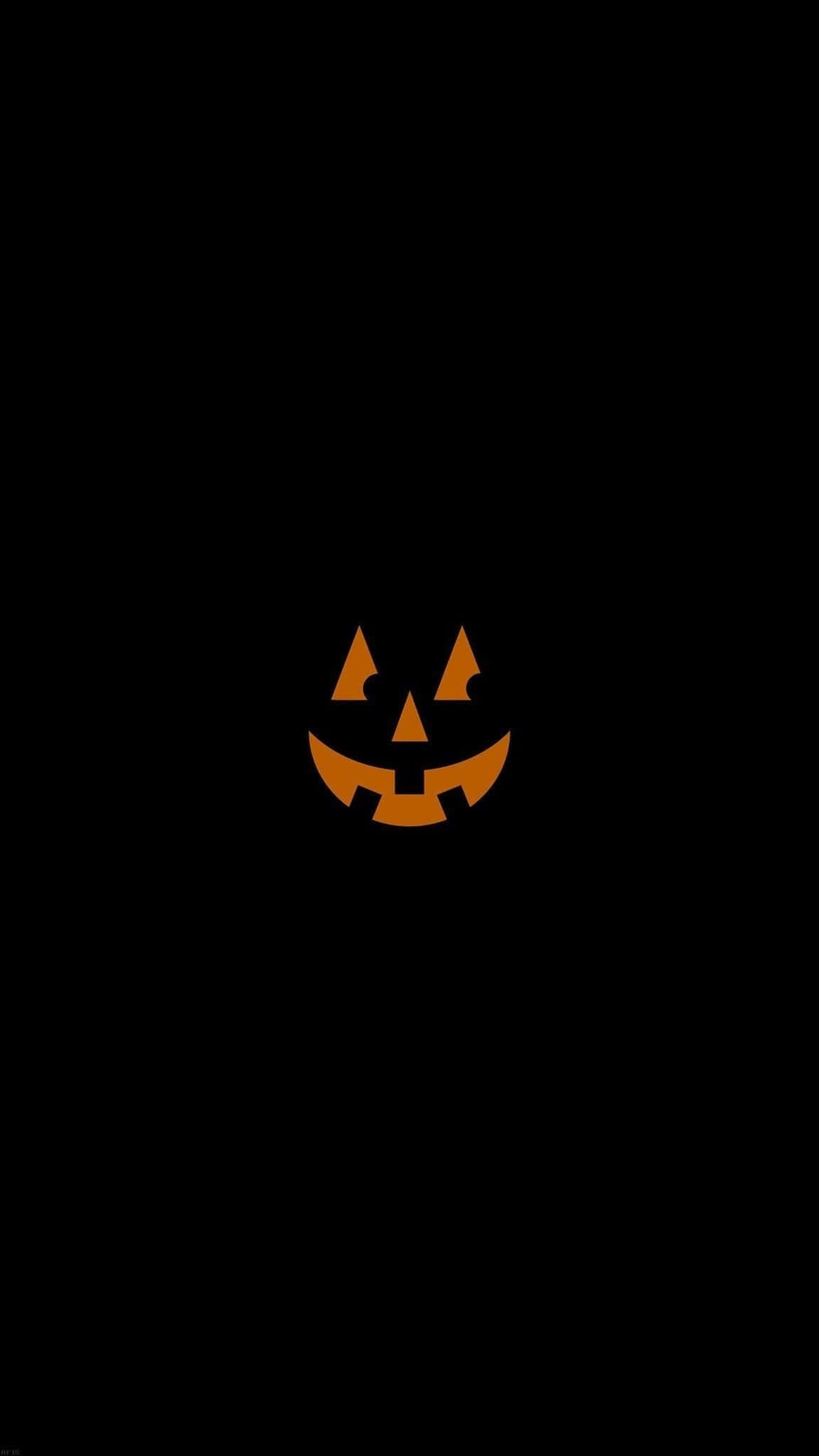 jack-o'-lantern, glowing orange, triangular eyes, Full HD Phone Wallpaper