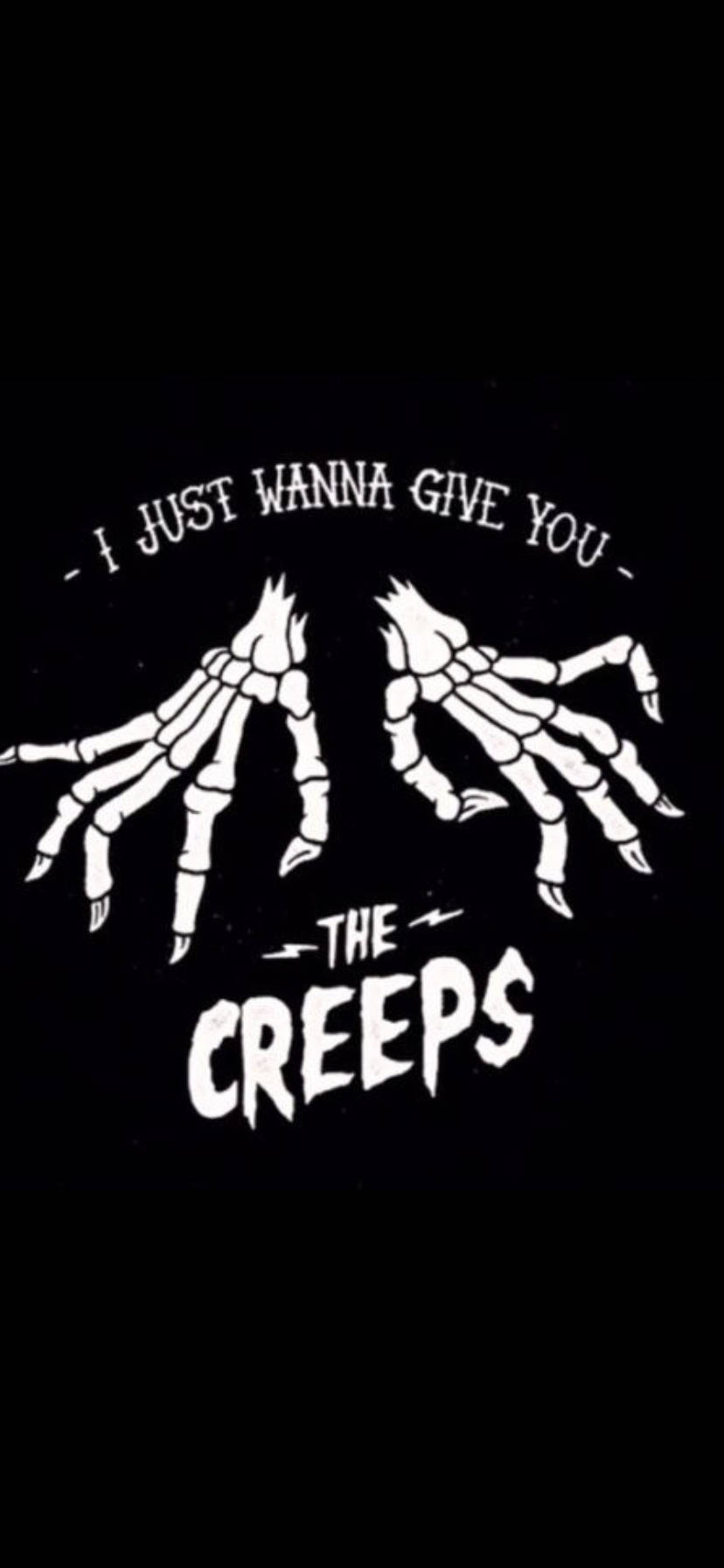 Halloween Grunge The Creeps, white skeletal hands, black background, HD Phone Wallpaper