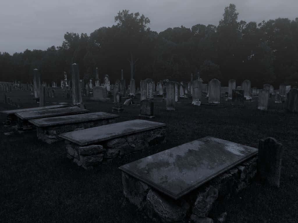 Halloween, graveyard, dusk, SD Desktop Wallpaper