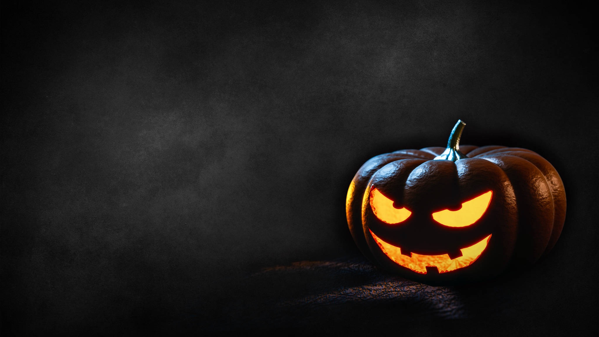 carved pumpkin, jack-o'-lantern, menacing grin, Full HD Desktop Wallpaper