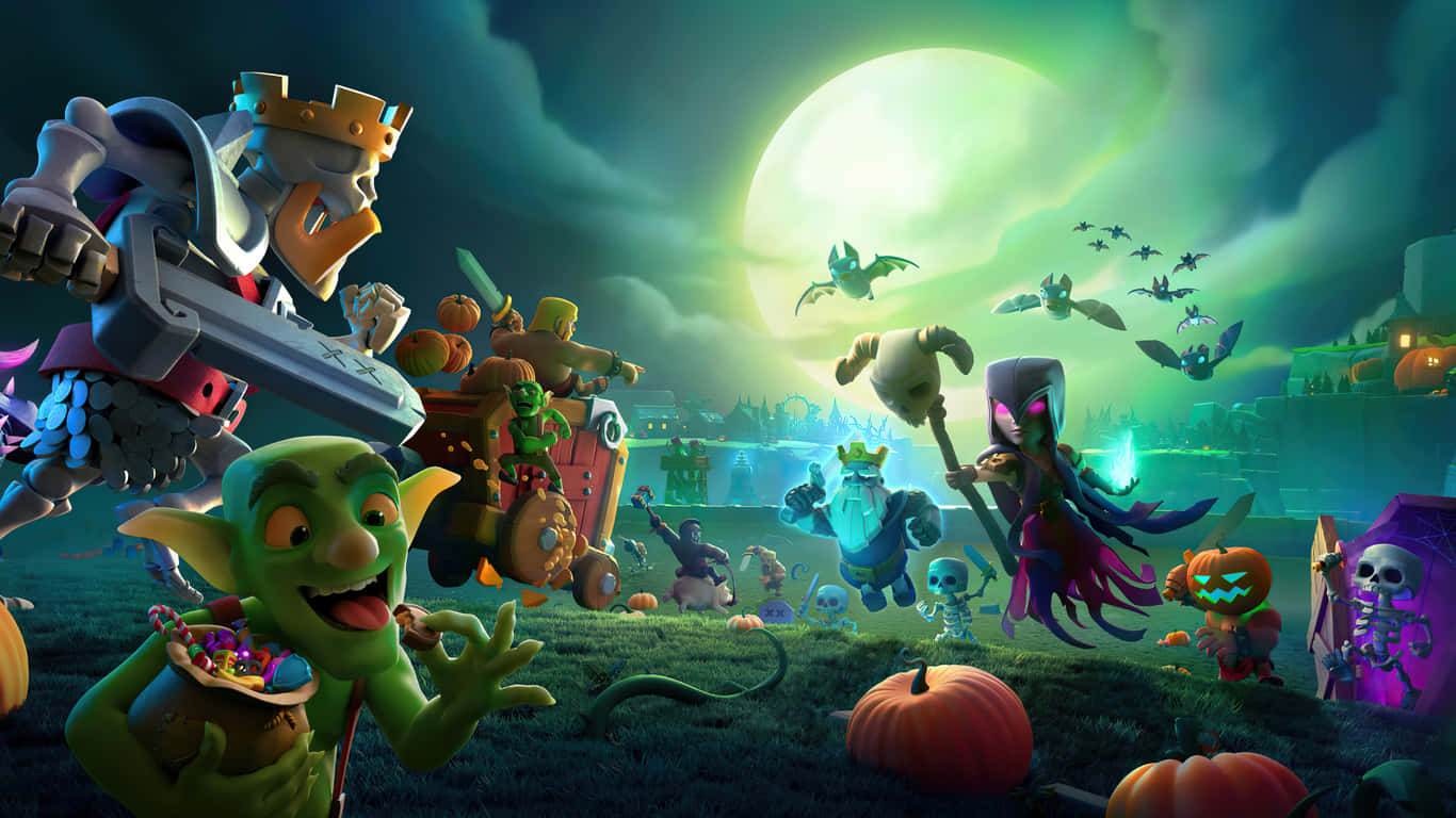 Halloween Games, goblins, skeletons, HD Desktop Wallpaper