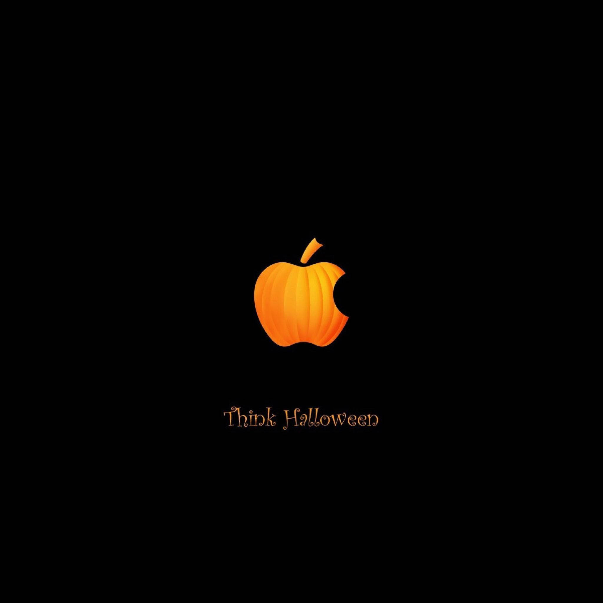 Halloween iPad, pumpkin, orange, Full HD Desktop Wallpaper