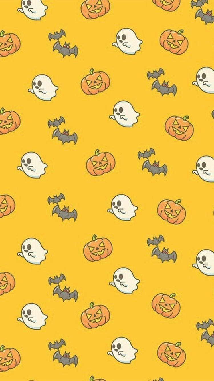 Halloween iPad, ghosts, pumpkins, HD Phone Wallpaper