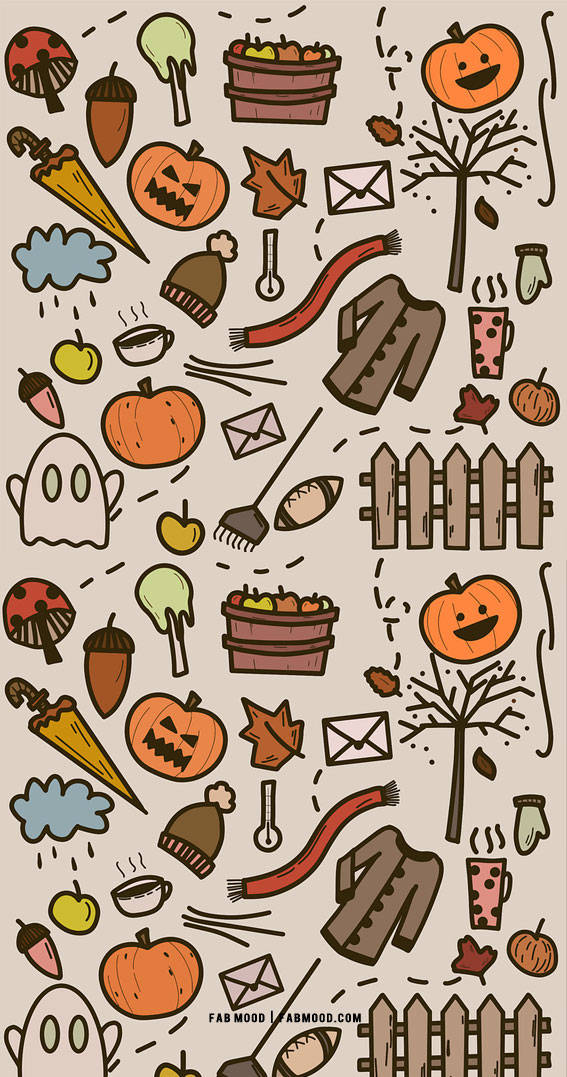 Halloween iPhone, pumpkins, ghosts, SD Phone Wallpaper