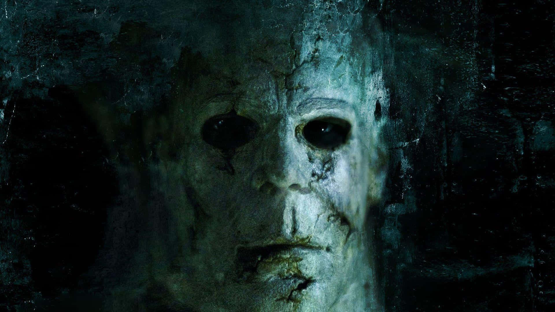 Halloween Masks, white mask, dark eye holes, Full HD Desktop Wallpaper