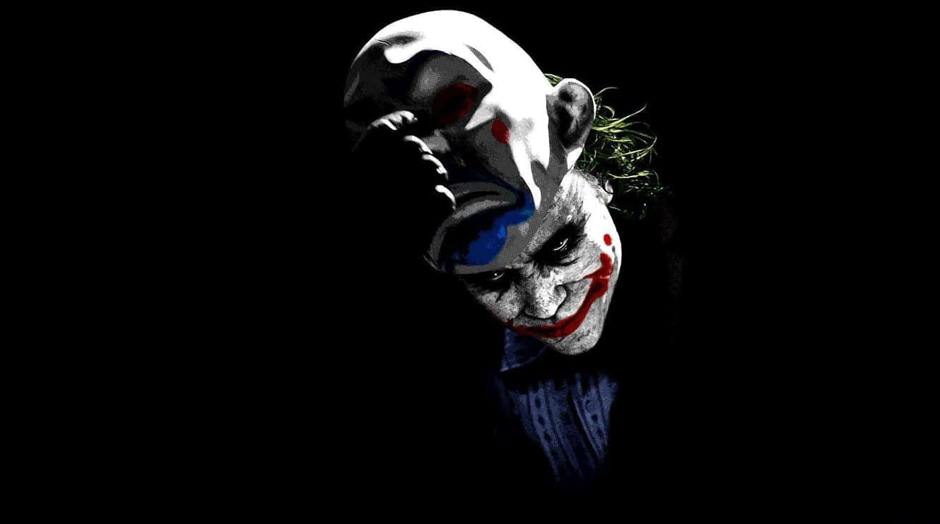 Halloween masks, clown, smeared makeup, HD Desktop Wallpaper