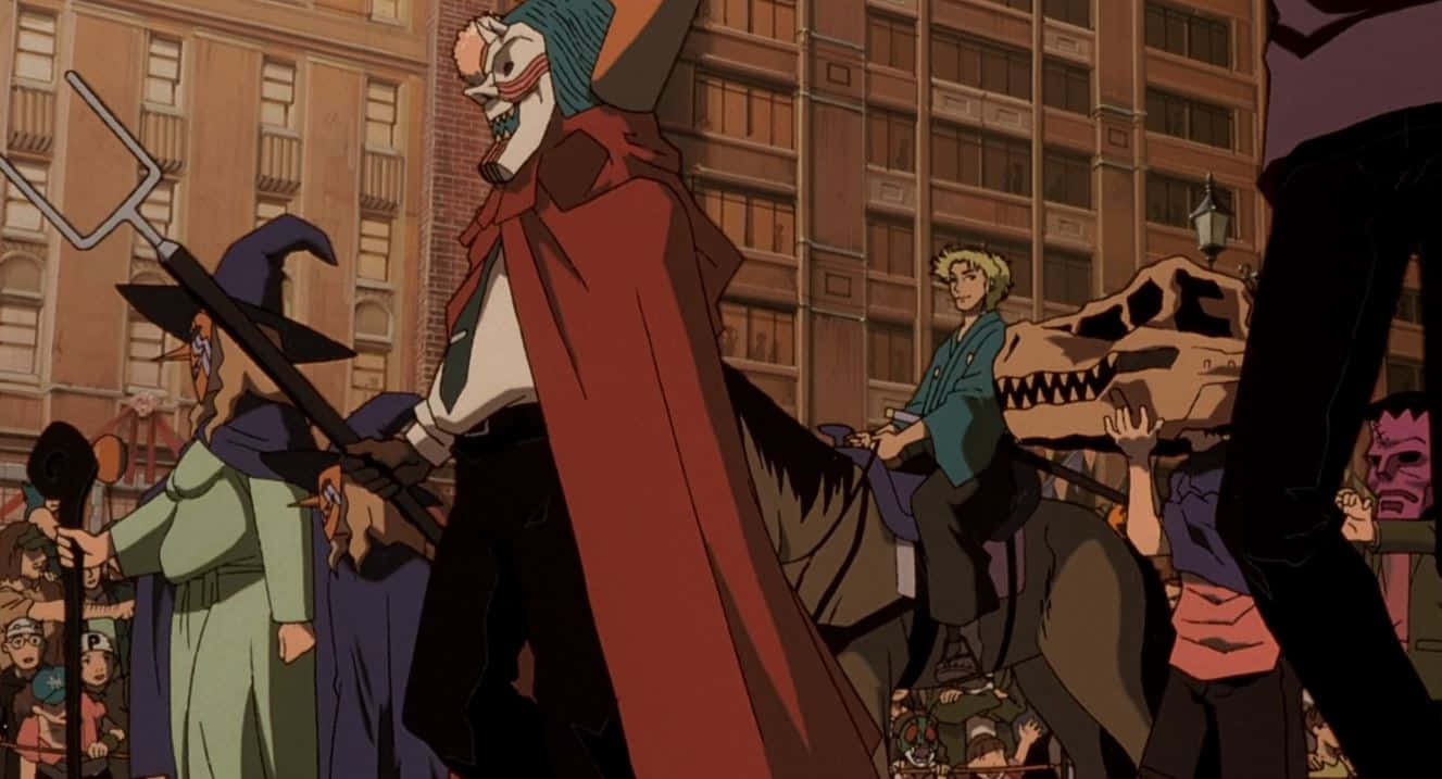 Halloween Parades, skeletal figure, red cloak, HD Desktop Wallpaper