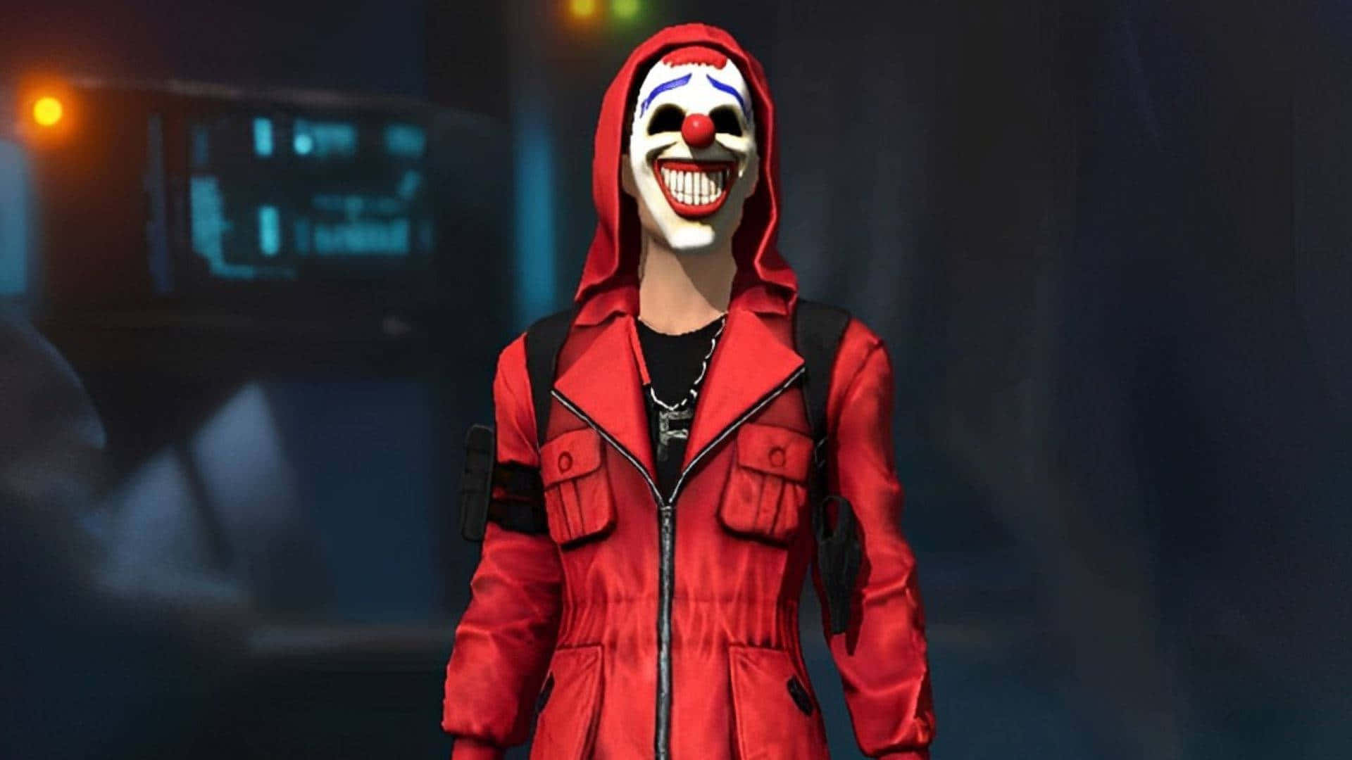 Halloween Masks, clown, red hooded jacket, Full HD Desktop Wallpaper