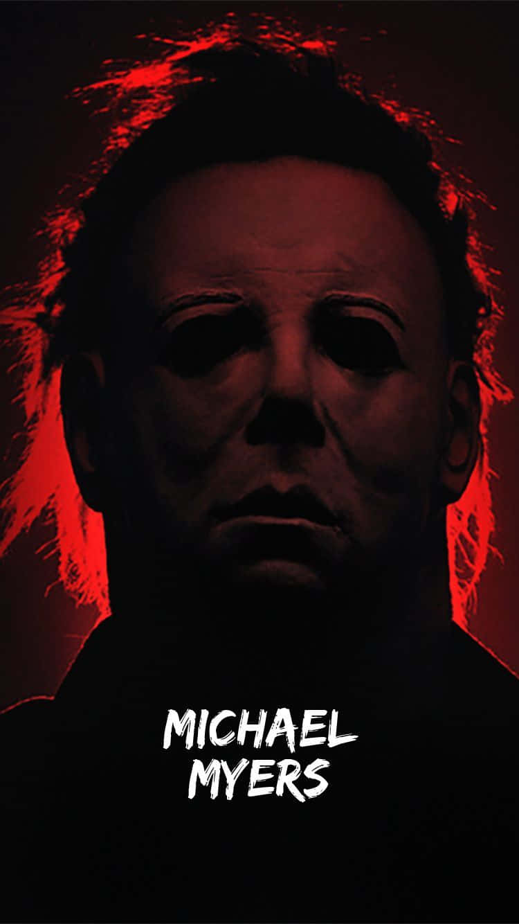 Halloween Michael Myers, white mask, red lighting, HD Phone Wallpaper