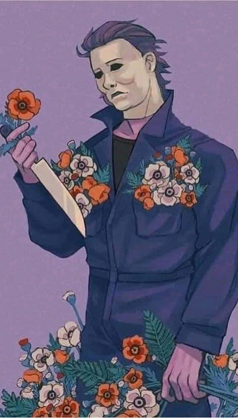 Halloween Michael Myers, blue jumpsuit, knife, HD Phone Wallpaper