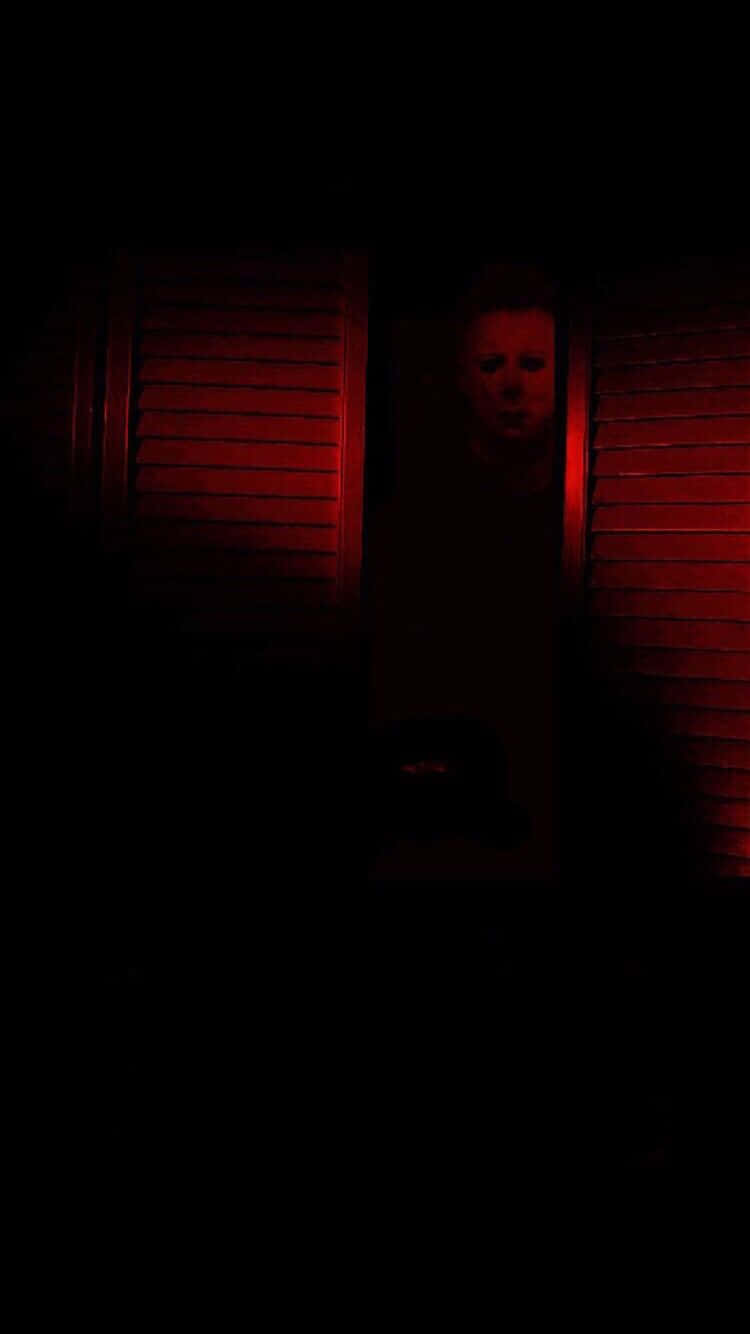 Halloween Michael Myers, pale masked figure, dark doorway, HD Phone Wallpaper