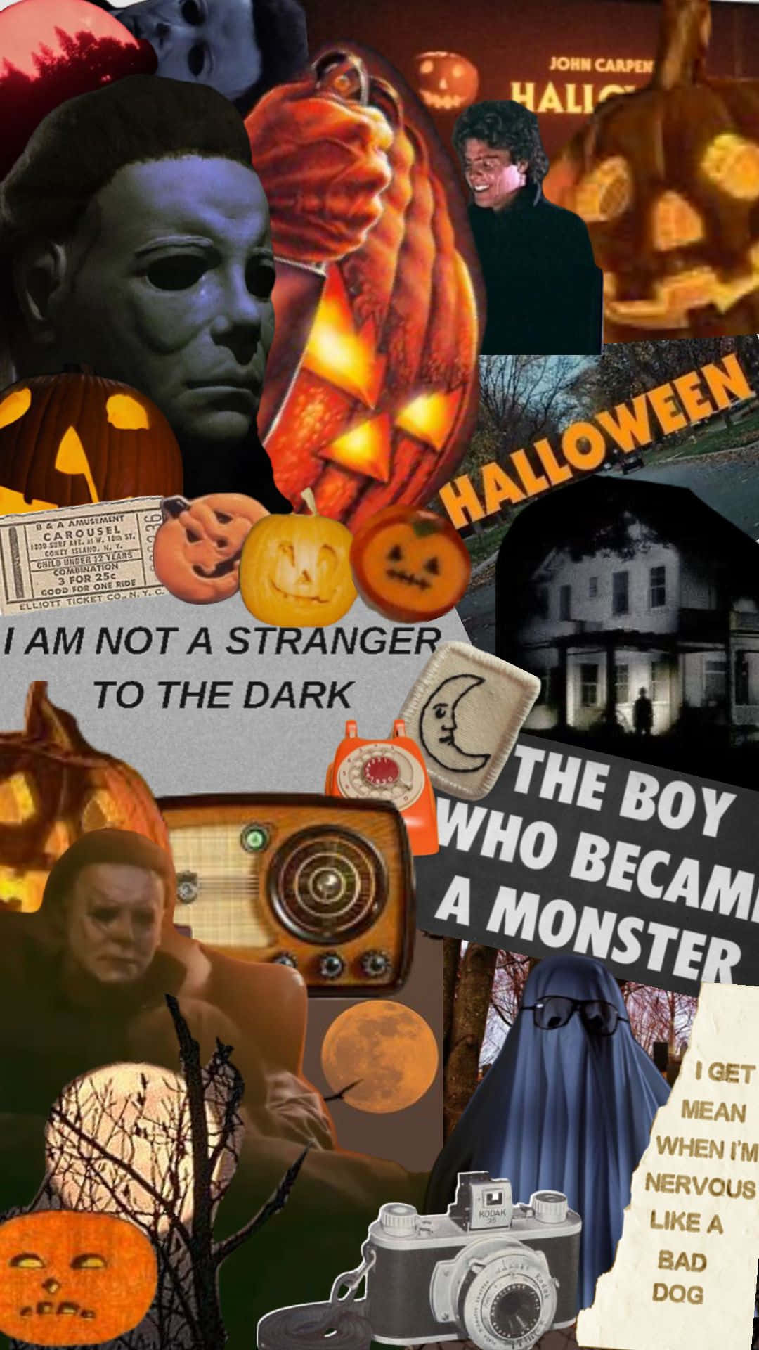 Michael Myers, Halloween, jack-o-lanterns, Full HD Phone Wallpaper