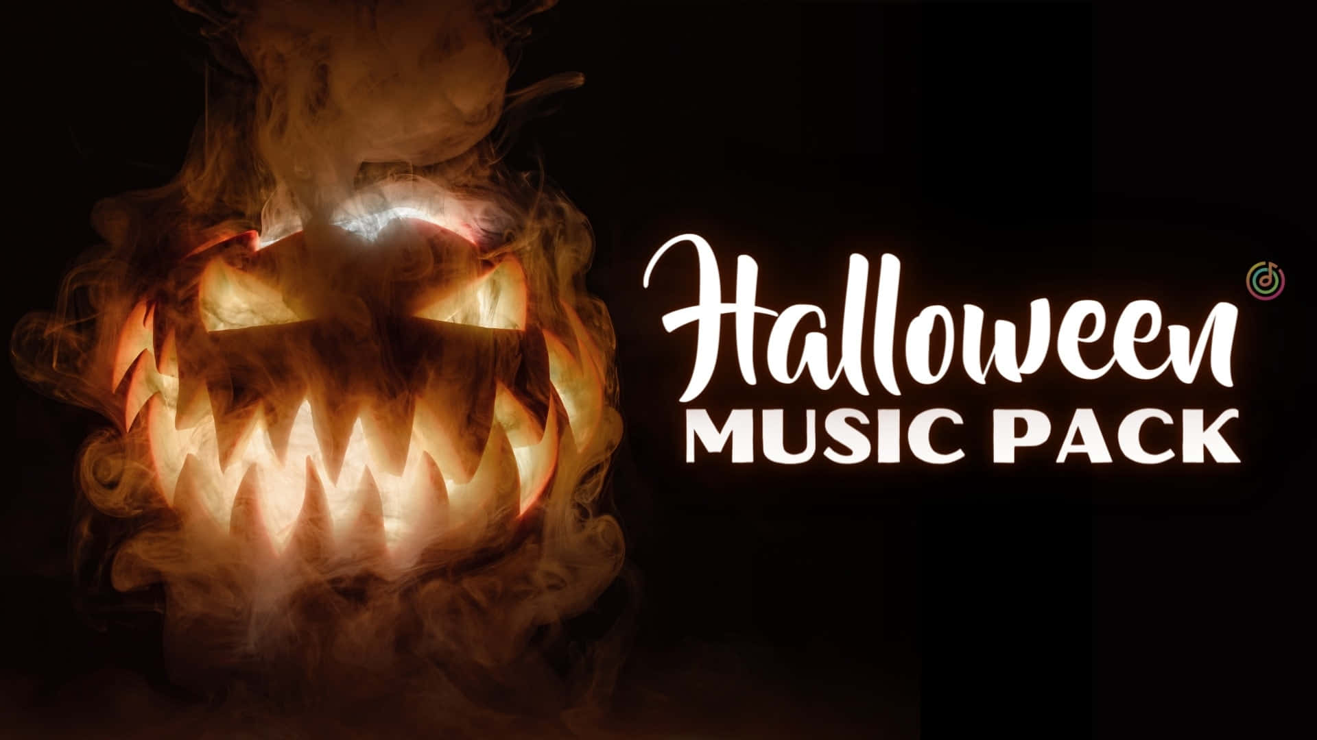 Halloween Music Pack, jack-o'-lantern, sharp teeth, Full HD Desktop Wallpaper