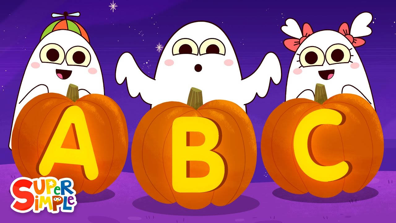Halloween ABC Super Simple Songs, ghosts, pumpkins, HD Desktop Wallpaper