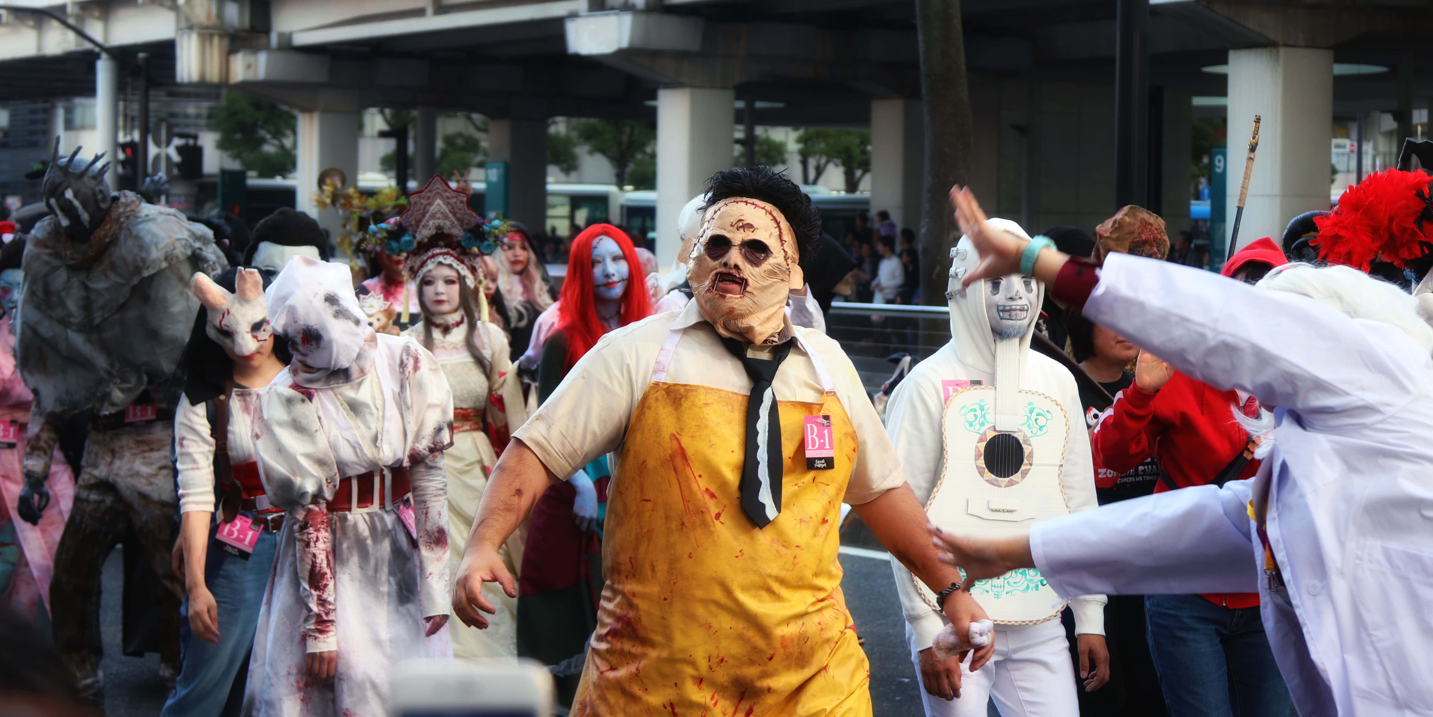 Halloween Parades, zombie, horror costumes, 5K Desktop Wallpaper