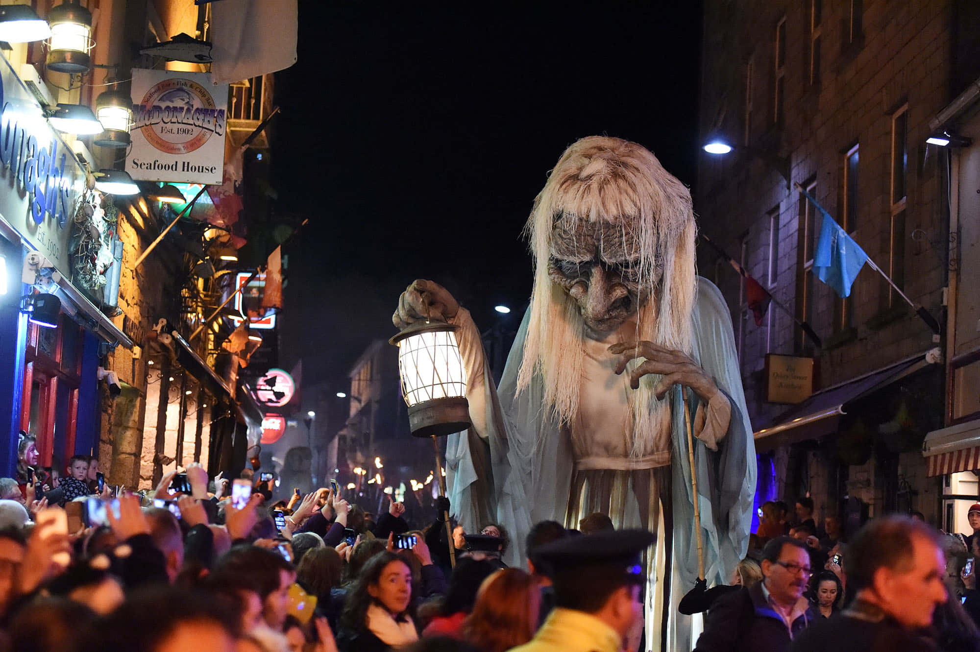 Halloween Parades, ghostly figure, pale hair, Full HD Desktop Wallpaper