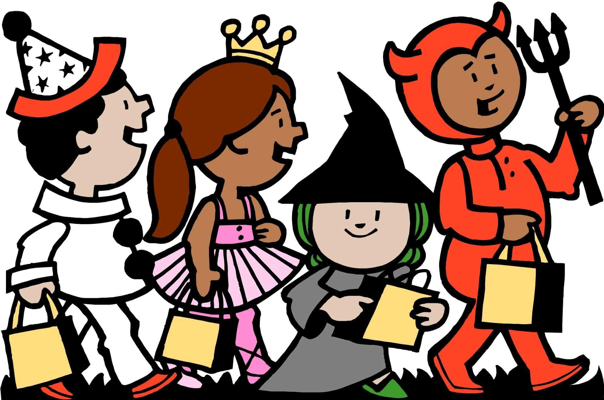 Halloween Parades, Halloween costumes, trick-or-treat bags, HD Desktop Wallpaper