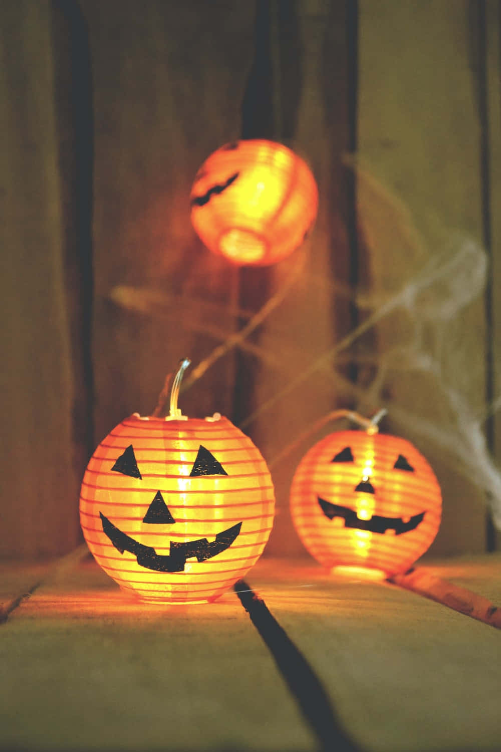 jack-o-lantern, glowing orange, black triangular faces, HD Phone Wallpaper