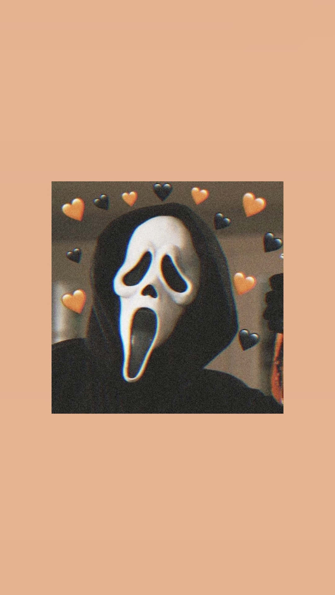 Halloween Love Scream Pfp, white ghost mask, black eyes, Full HD Phone Wallpaper