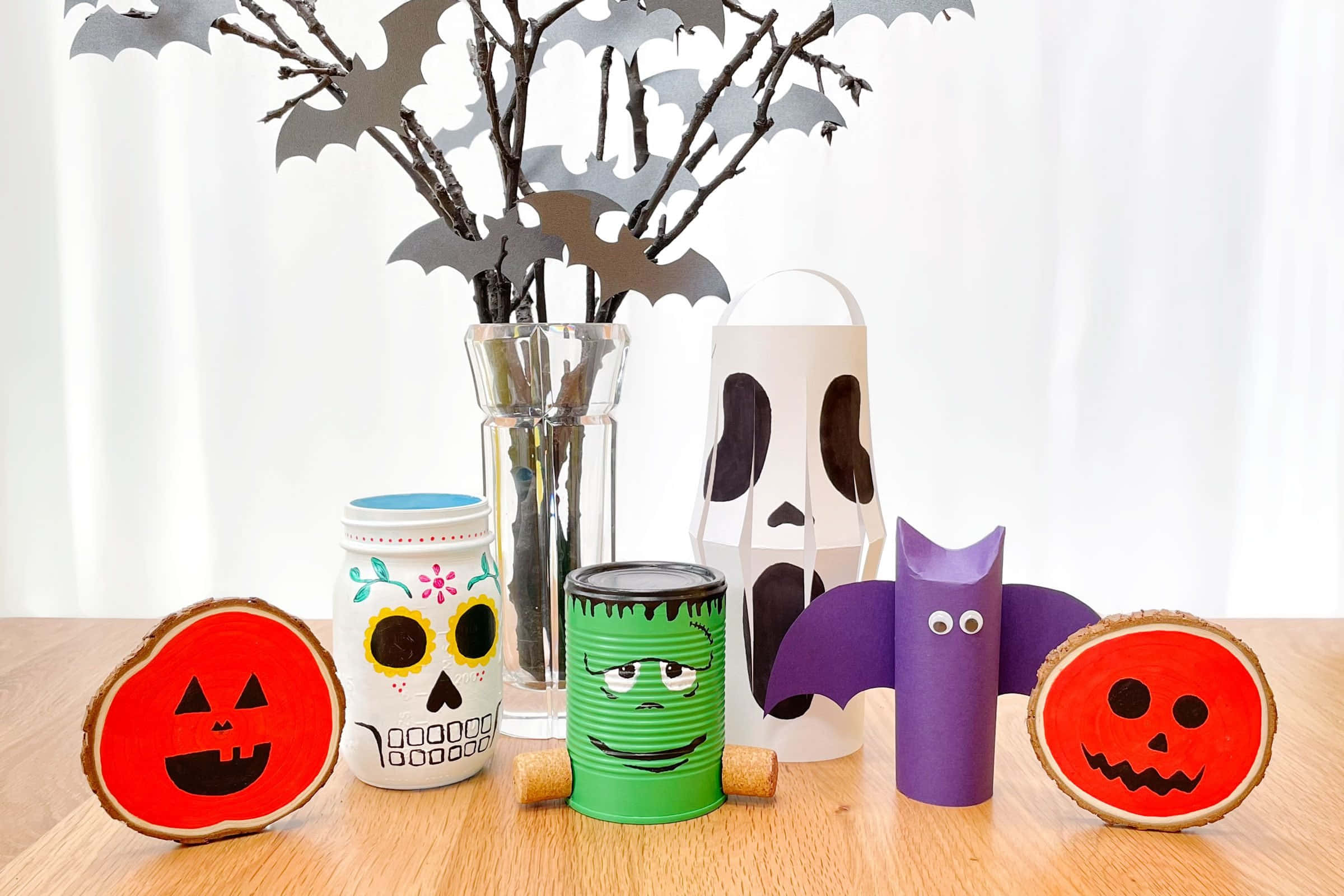 Halloween Props, jars, cans, Full HD Desktop Wallpaper