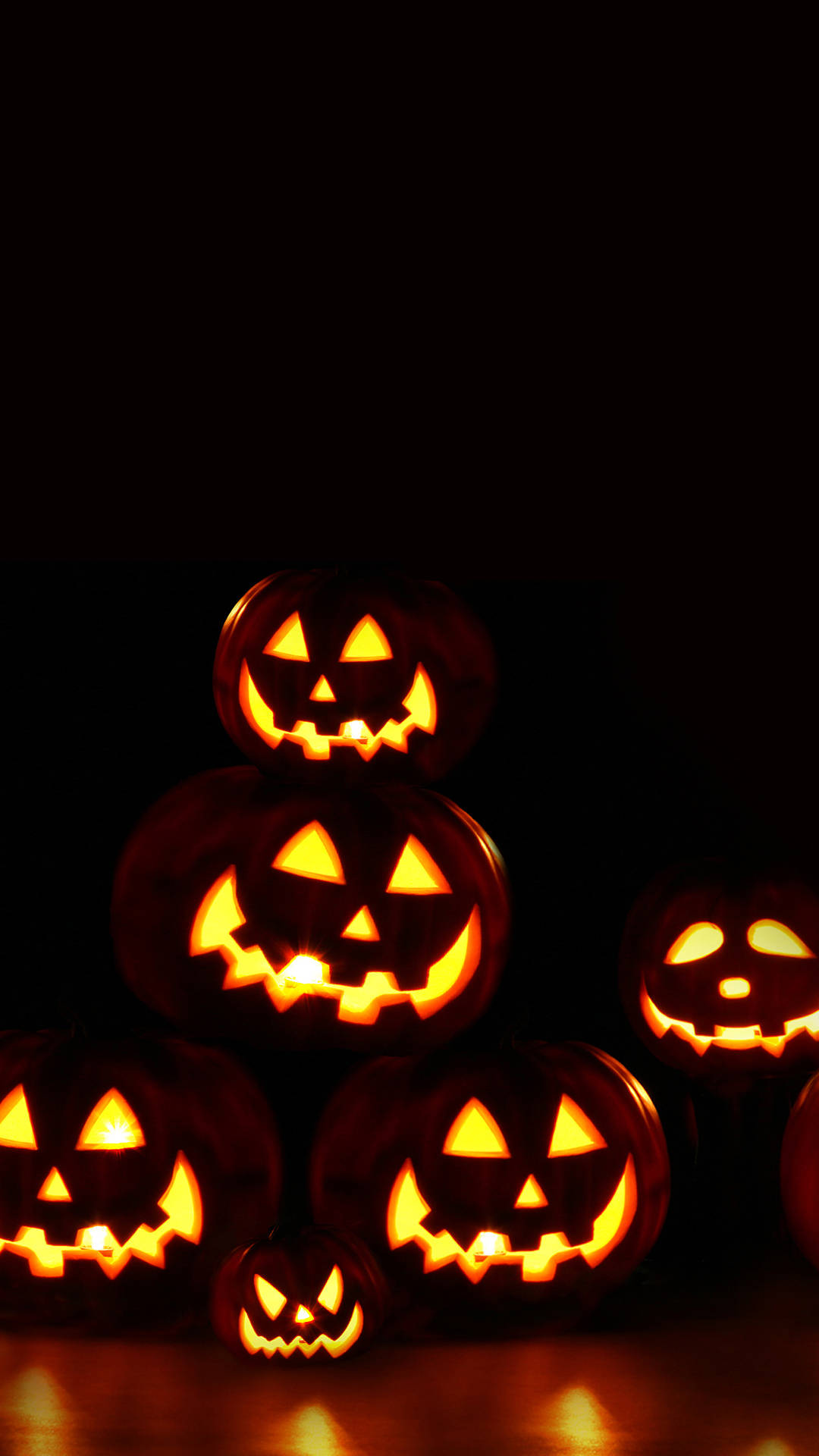 Halloween Pumpkin, jack-o'-lanterns, carved faces, Full HD Phone Wallpaper