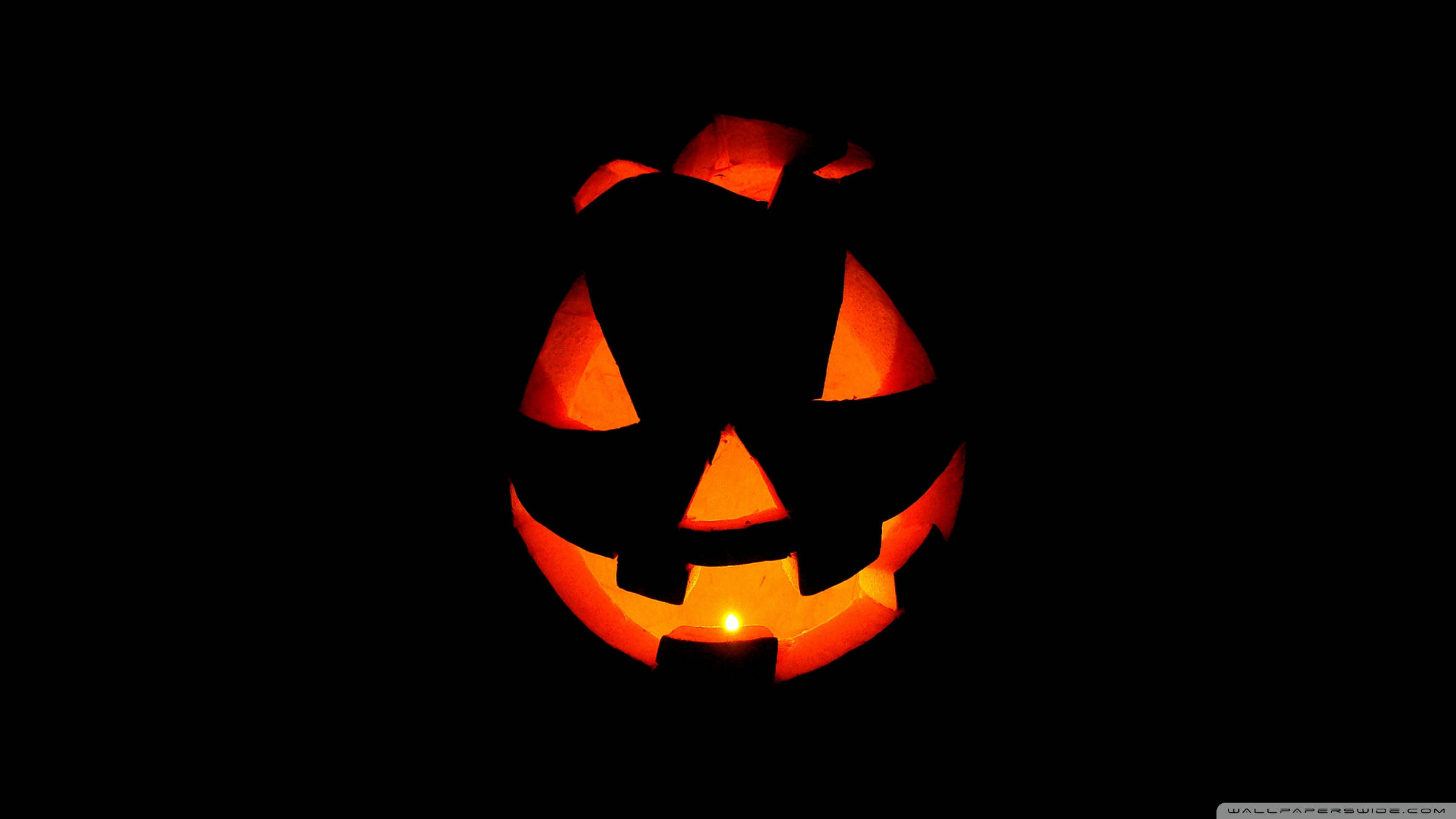 Halloween Pumpkin, jack-o'-lantern, jagged grin, Full HD Desktop Wallpaper