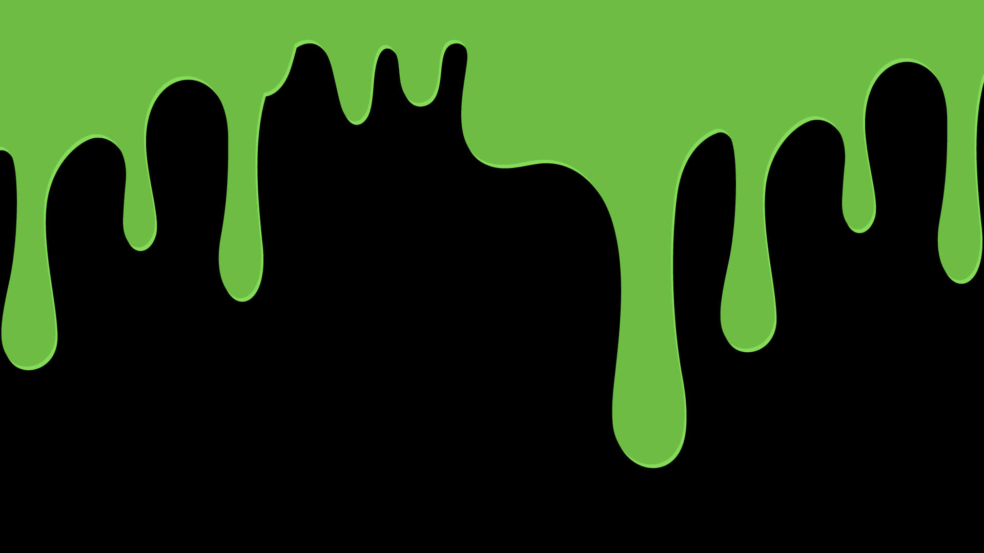 Halloween Slime, lime green, black background, Full HD Desktop Wallpaper