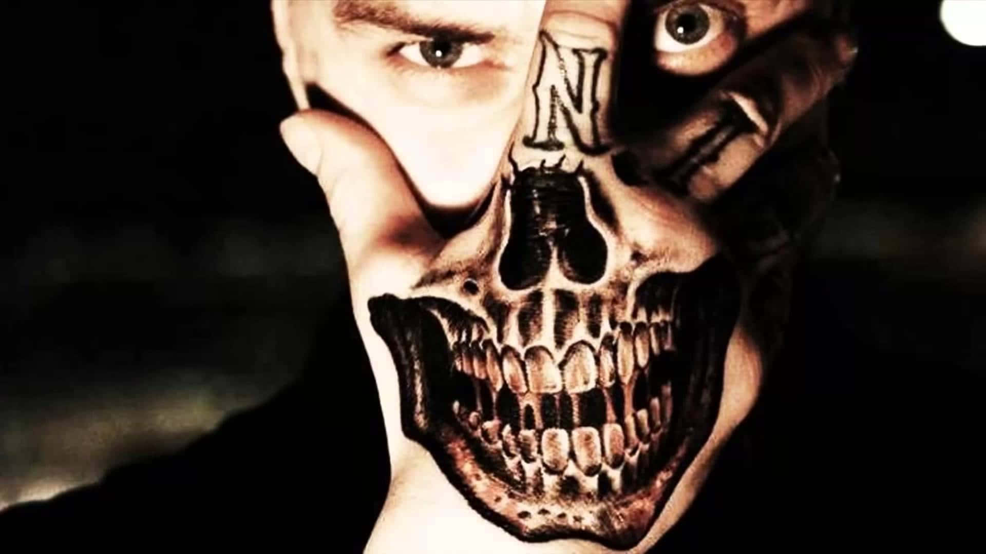 Halloween Tattoos, skull tattoo, palm, Full HD Desktop Wallpaper